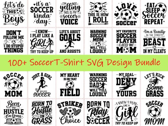 Funny Soccer SVG Graphics for T-Shirt Designs