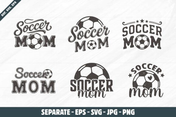 Grunge Soccer Mom: T-Shirt Designs & Graphics