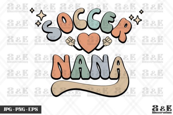 Retro Soccer Nana Graphics: T-Shirt Designs for Brands