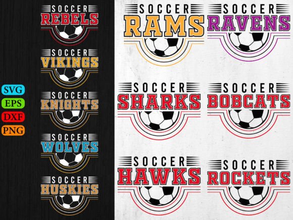 Soccer SVG, Soccer Team Logo Design: Graphics & T-Shirt Designs Review