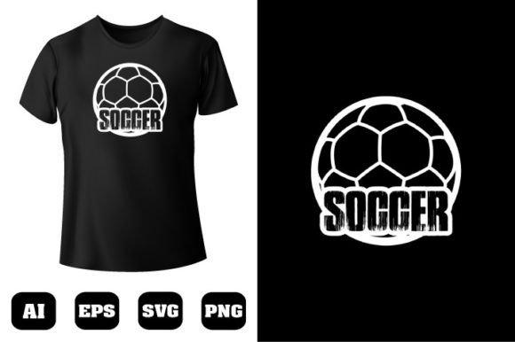 Soccer T-shirt Design 23: Graphics Asset for T-Shirt Projects