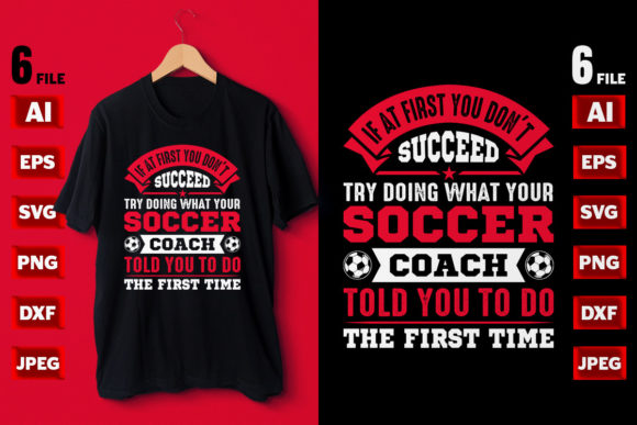Soccer Typography T-shirt Design for Blog Graphics
