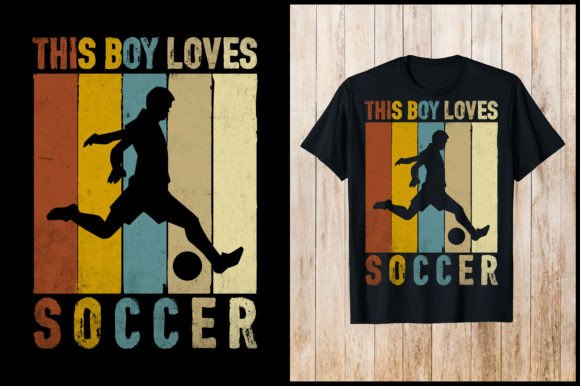 This Boy Loves Soccer Retro Shirt